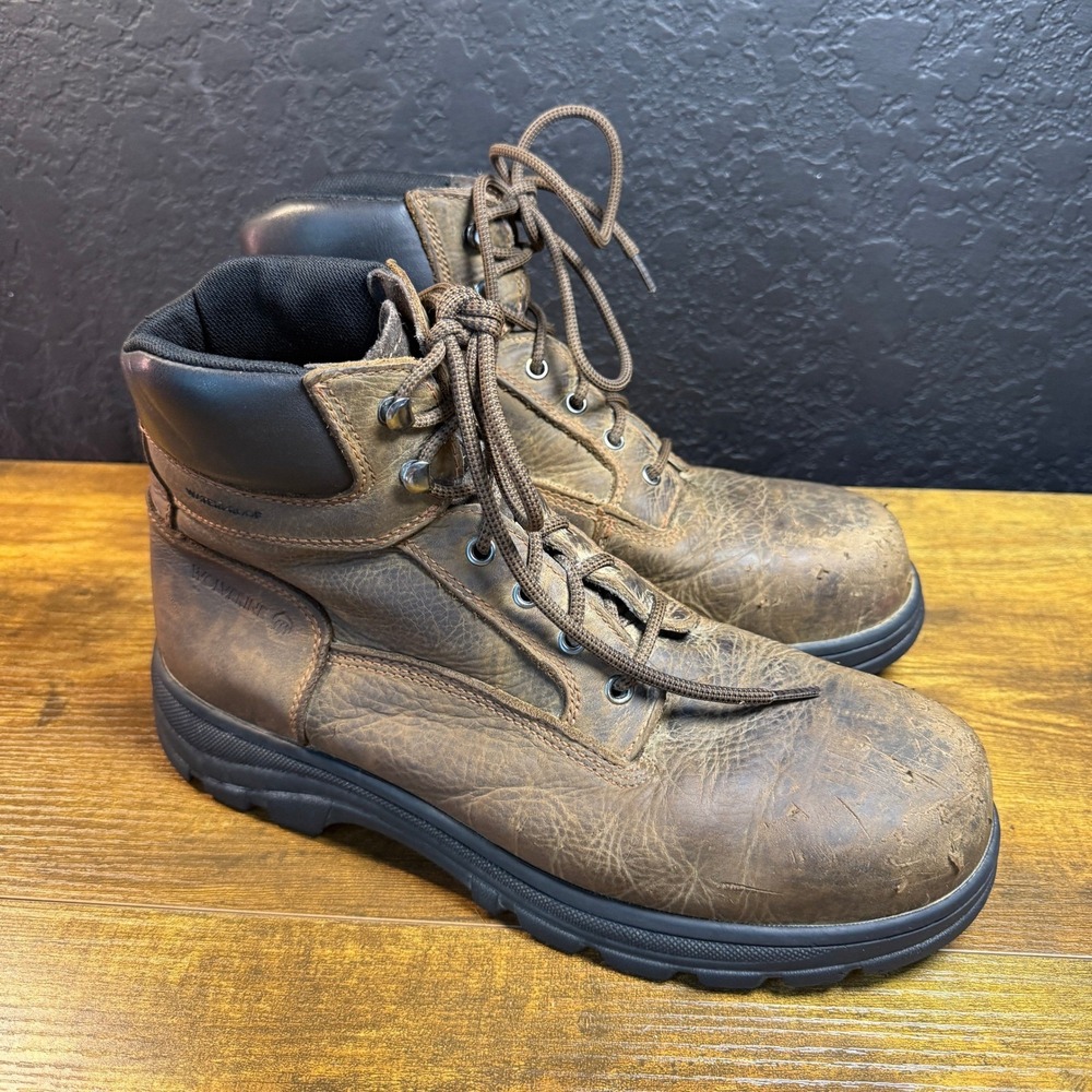 Wolverine Floorhand W10696‎ Brown Leather Waterproof Work Boots Mens 12M